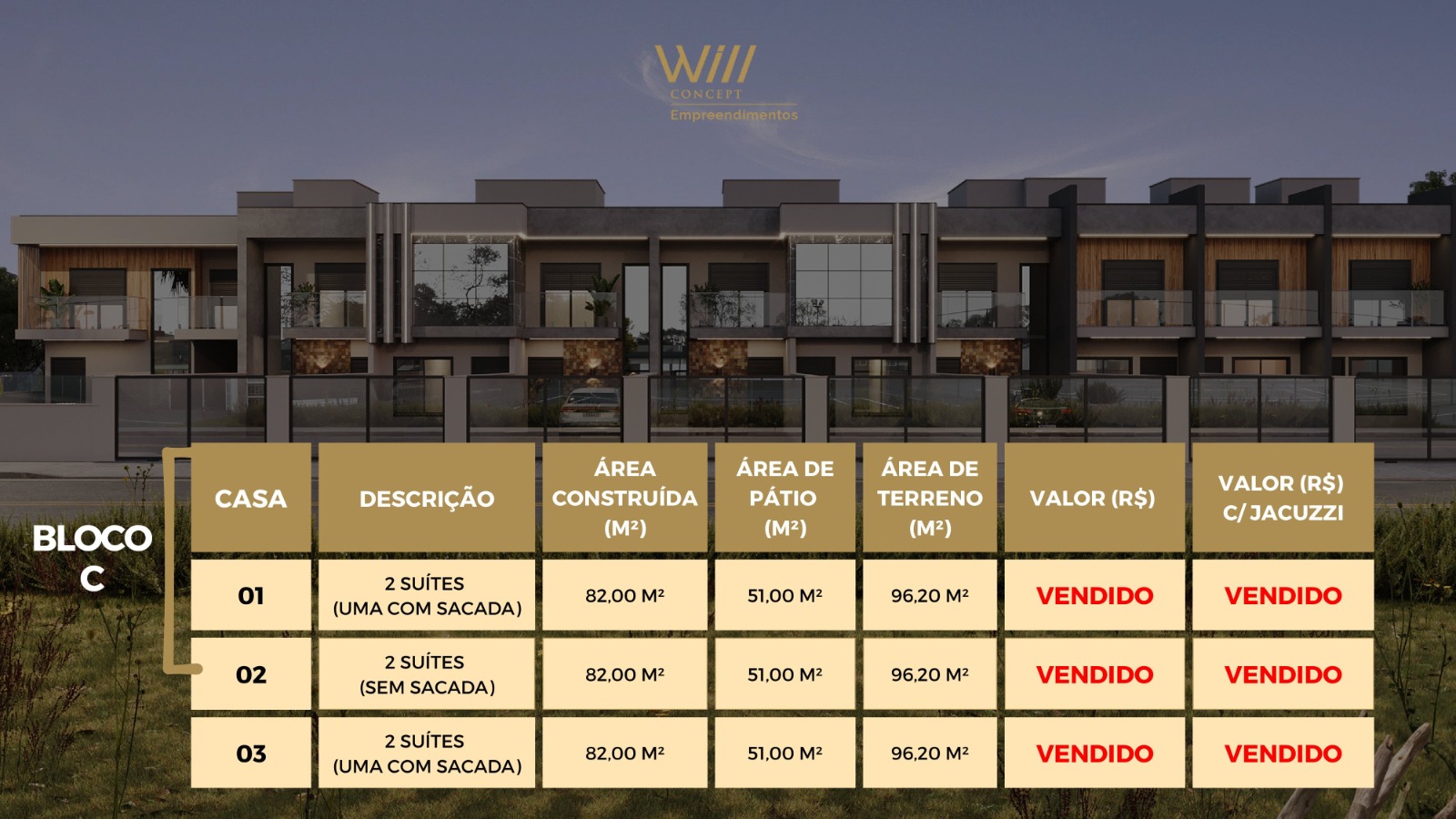 Duplex Servidão Pacífico