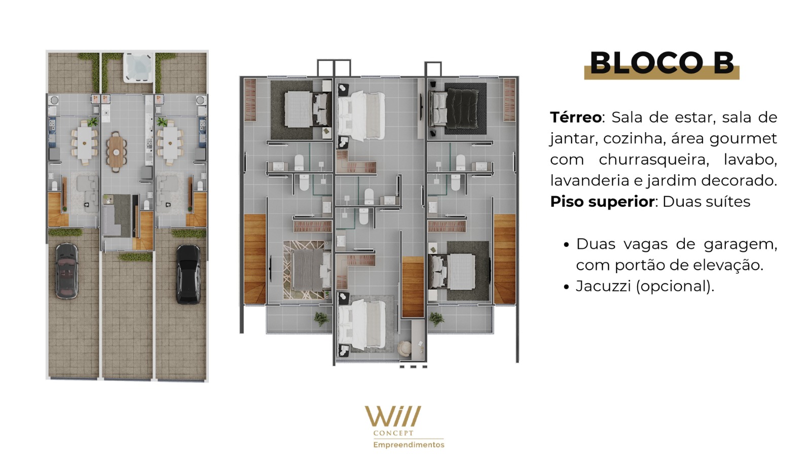 Duplex Servidão Pacífico