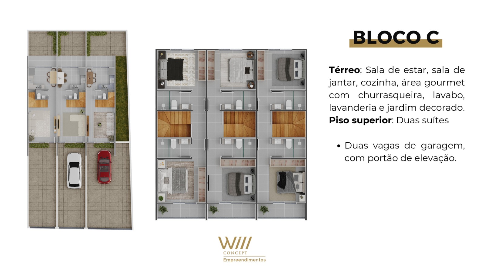 Duplex Servidão Pacífico